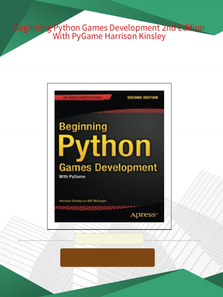 Beginning Python Games Development 2nd Edition With PyGame Harrison ...