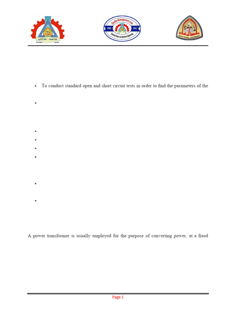 Exp 03 | PDF | Transformer | Inductance