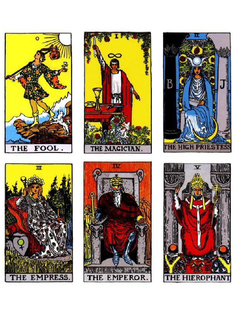 Mazo Tarot de Rider Cartas para Imprimir-2 | PDF