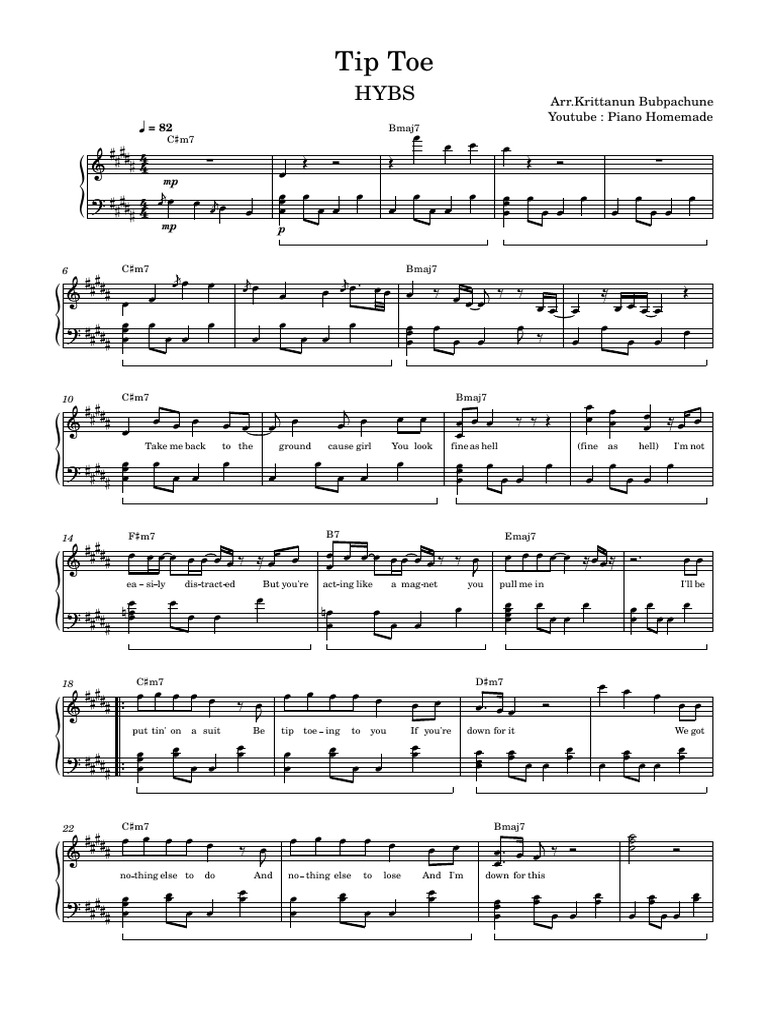 Tip Toe HYBS | PDF