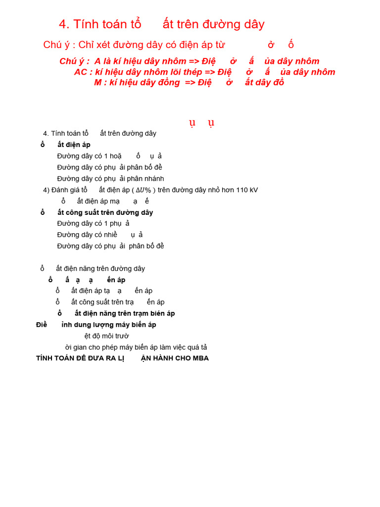 Chương 3 Phan 2 Tinh Toan Ton That Tren Duong Day Truyen Tai | PDF