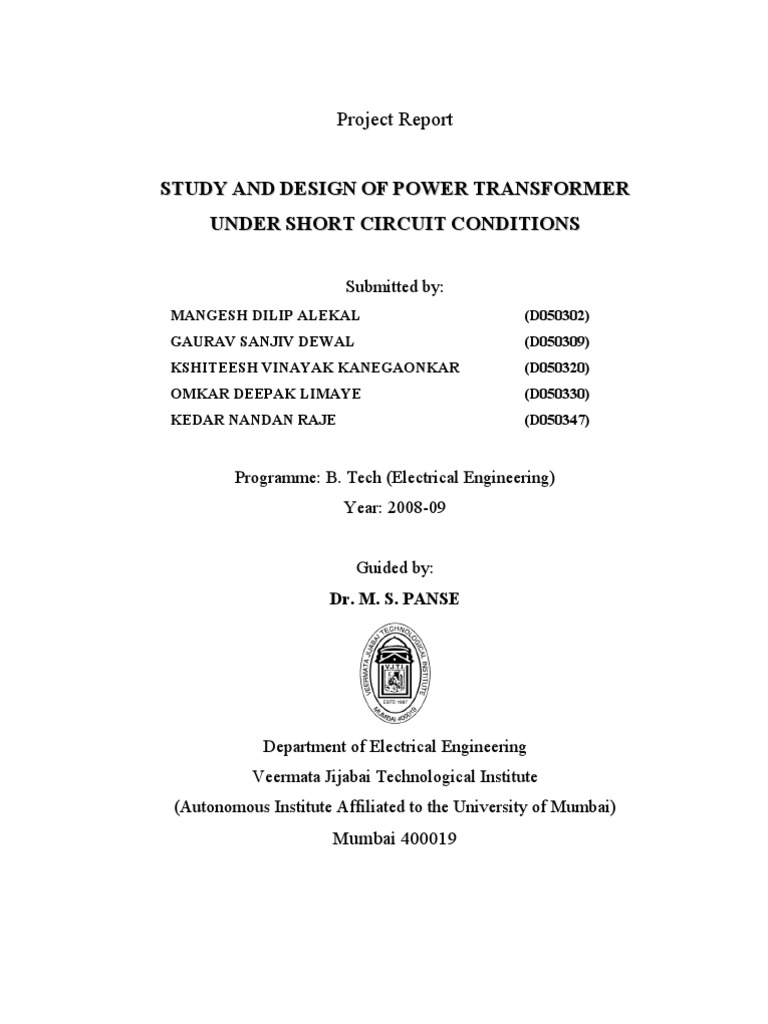 Power Transformer Design Analysis | PDF | Transformer | Insulator ...
