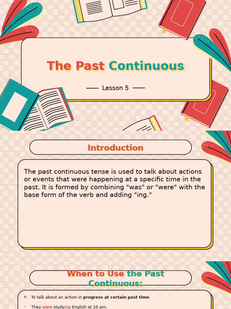 Understanding Past Continuous Tense | PDF | Linguistic Typology ...