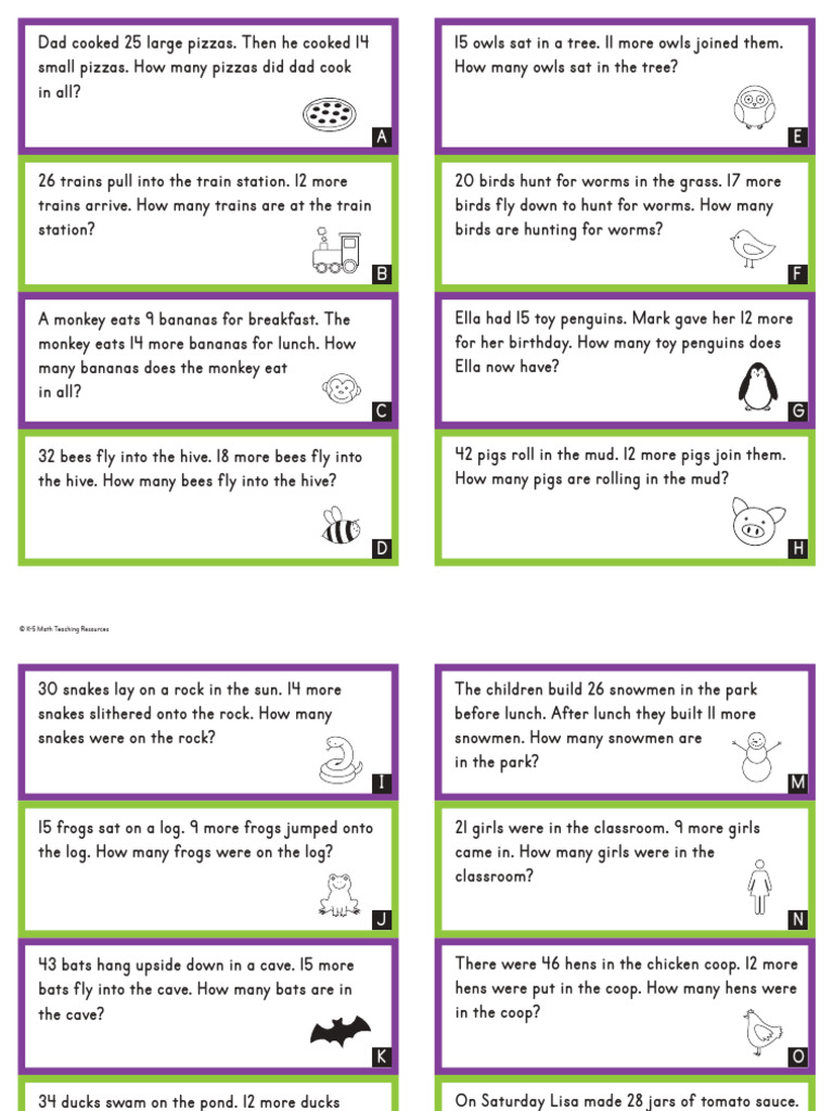 K-5 Math Word Problems for Kids | PDF