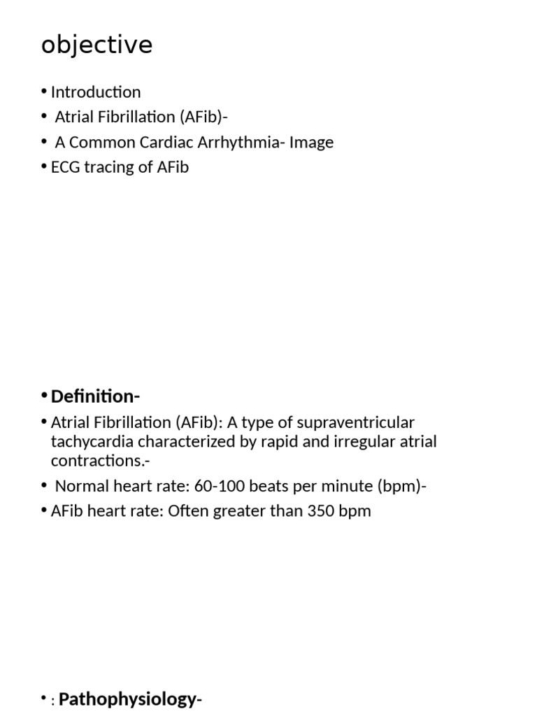 Understanding Atrial Fibrillation (AFib) | PDF