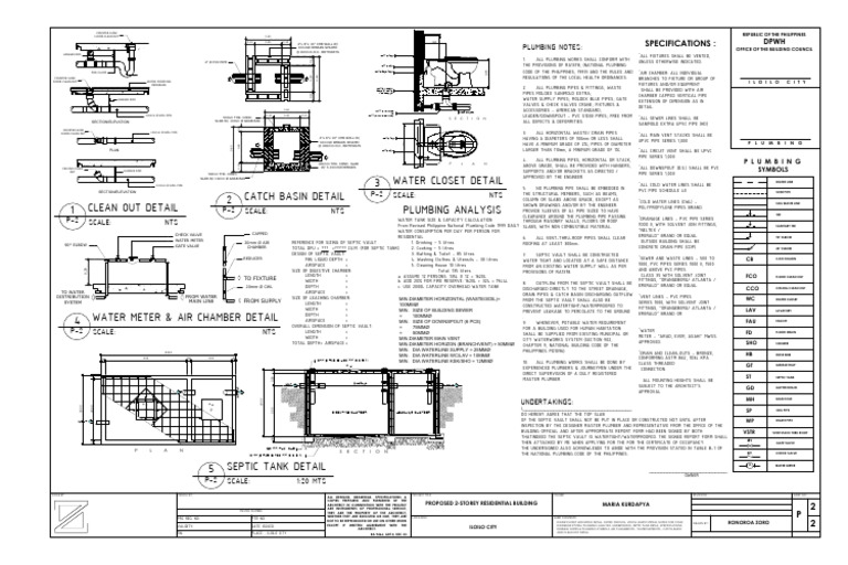 Plumbing Specifications and Details Guide | PDF | Pipe (Fluid ...