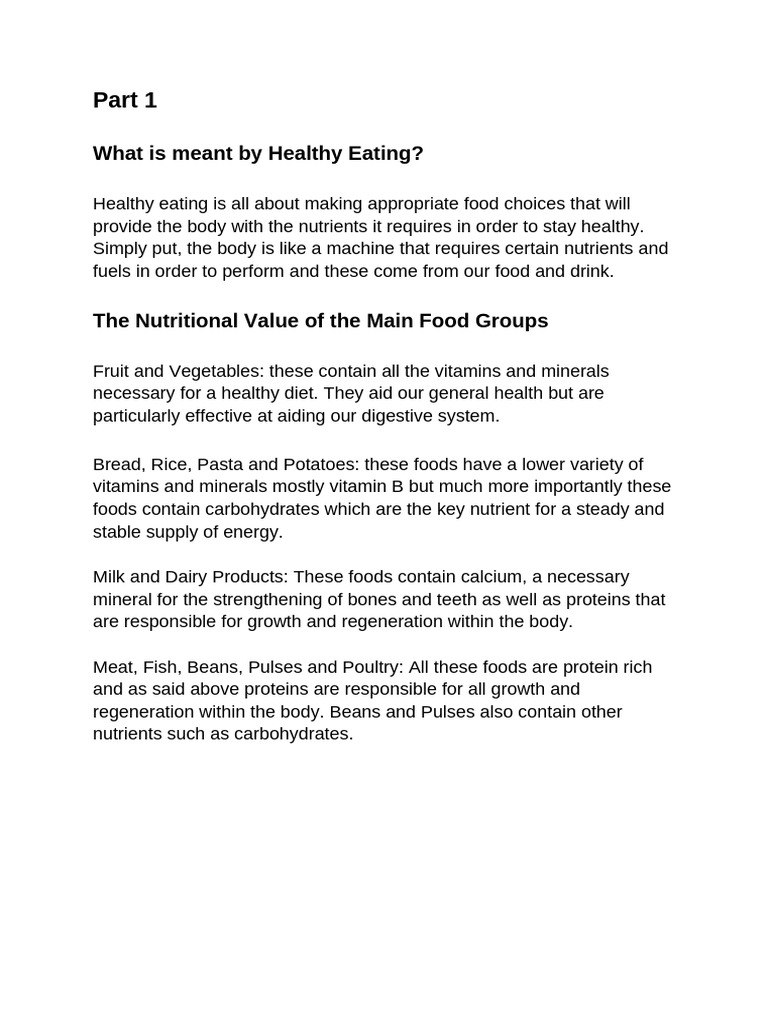Essential Guide to Healthy Eating for Kids | PDF | Foods | Healthy Diet
