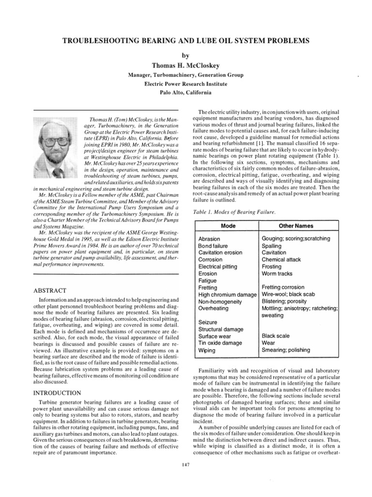Bearing and Lube Oil | PDF | Wear | Corrosion