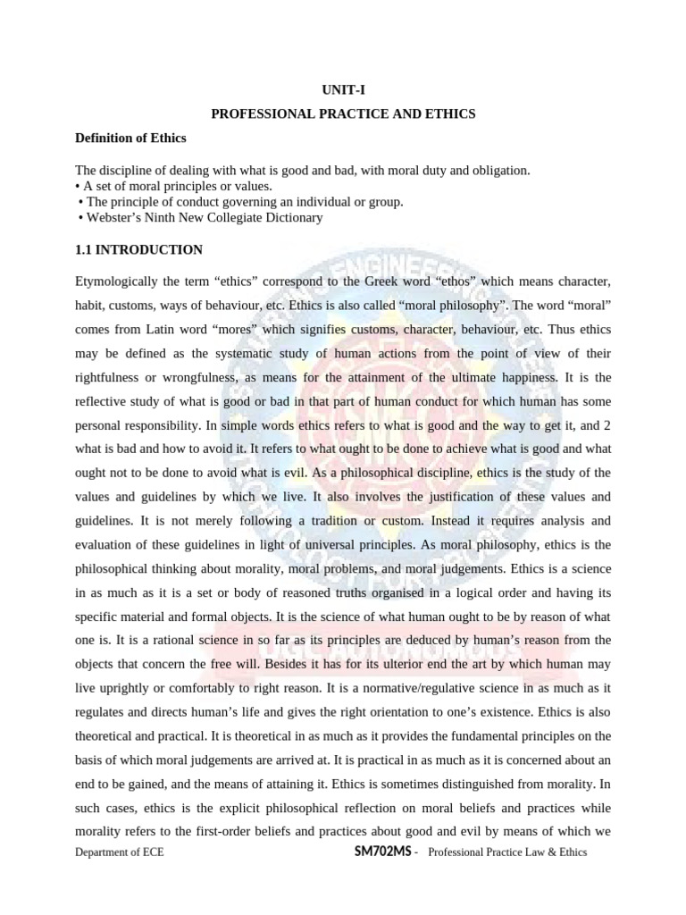 Understanding Professional Ethics | PDF | Value Added Tax | Morality