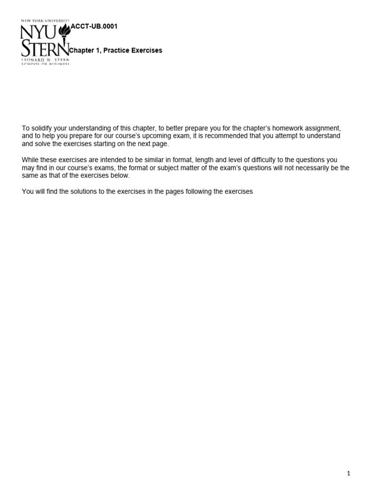 Chapter 1 Practice - Tagged | PDF | Retained Earnings | Equity (Finance)
