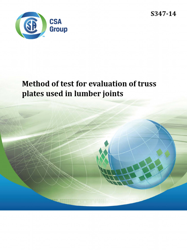Csa S347-14 | PDF | Lumber | Truss