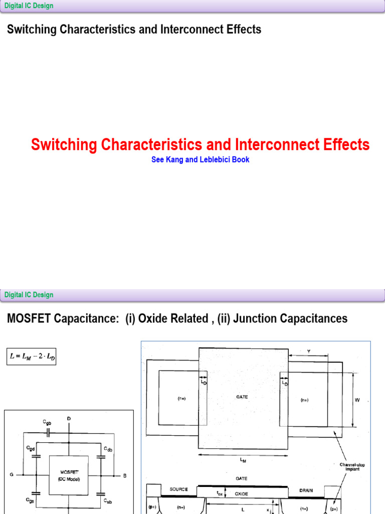 Digital IC Design: Switching & Delay Analysis | PDF | Cmos | Mosfet