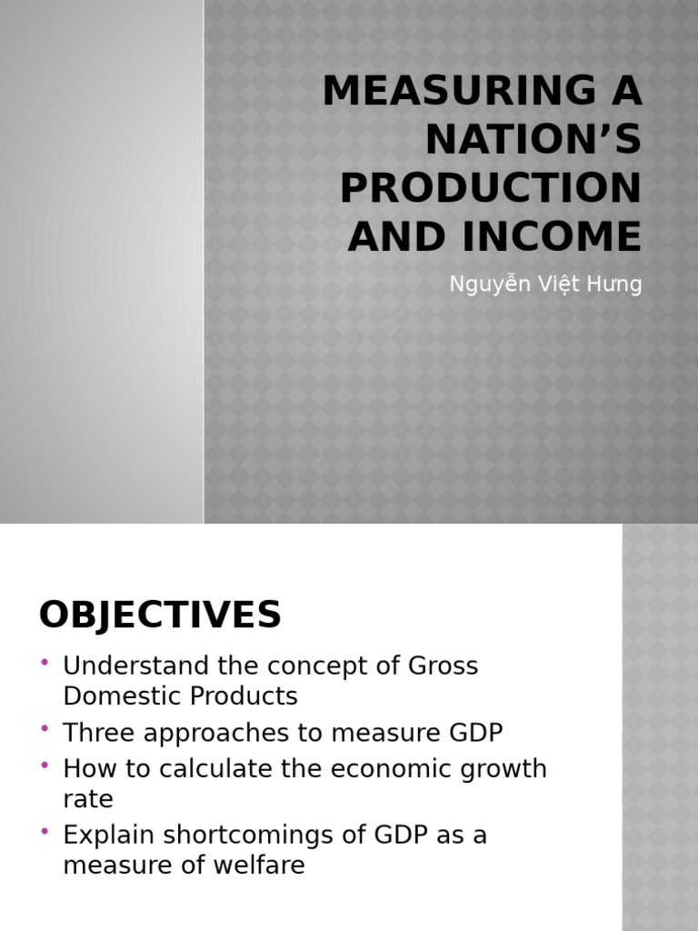 Measuring GDP: Approaches and Limitations | PDF | Gross Domestic ...