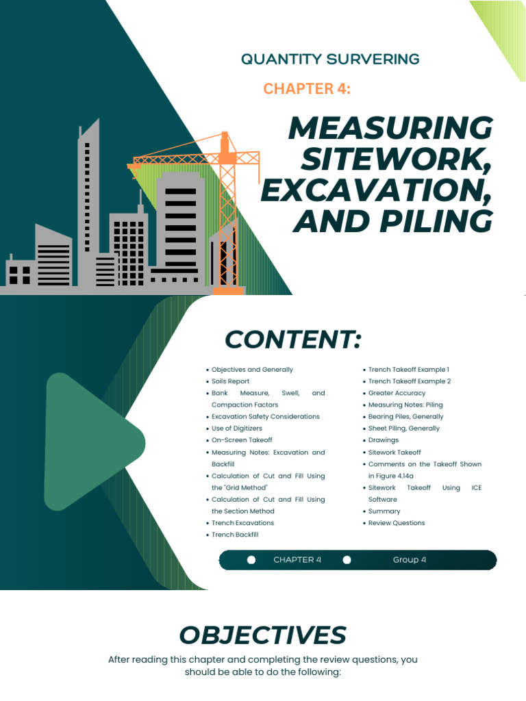 Measuring Sitework Excavation and Piling | PDF | Deep Foundation | Volume