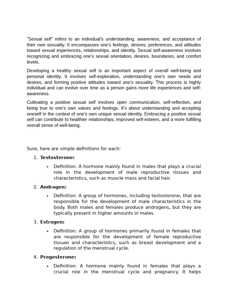 Understanding Sexual Self and Identity | PDF | Sexually Transmitted ...