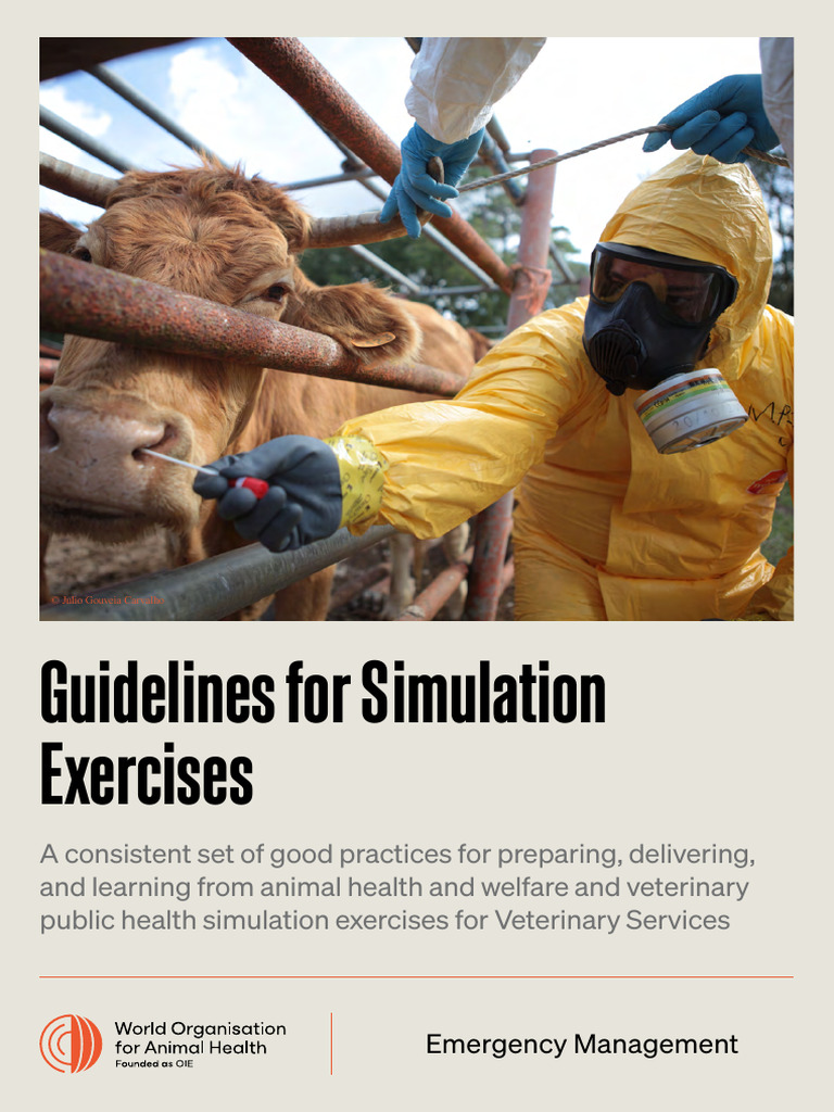 Animal Health Simulation Guidelines | PDF | Emergency Management ...