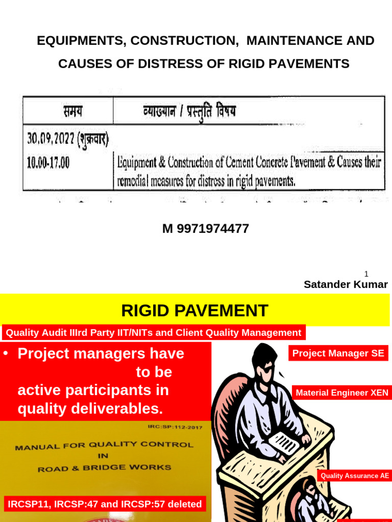 Rigid Pavement Construction Insights | PDF | Road Surface | Concrete