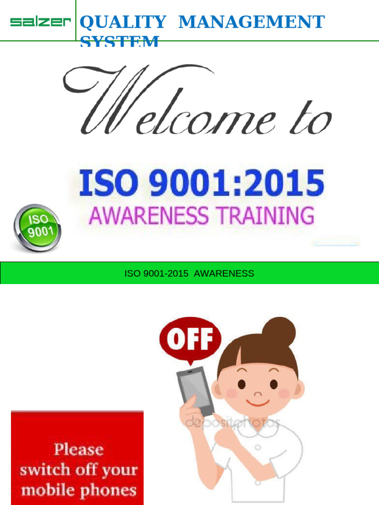 ISO 9001:2015 Awareness Training Guide | PDF | Quality Management ...