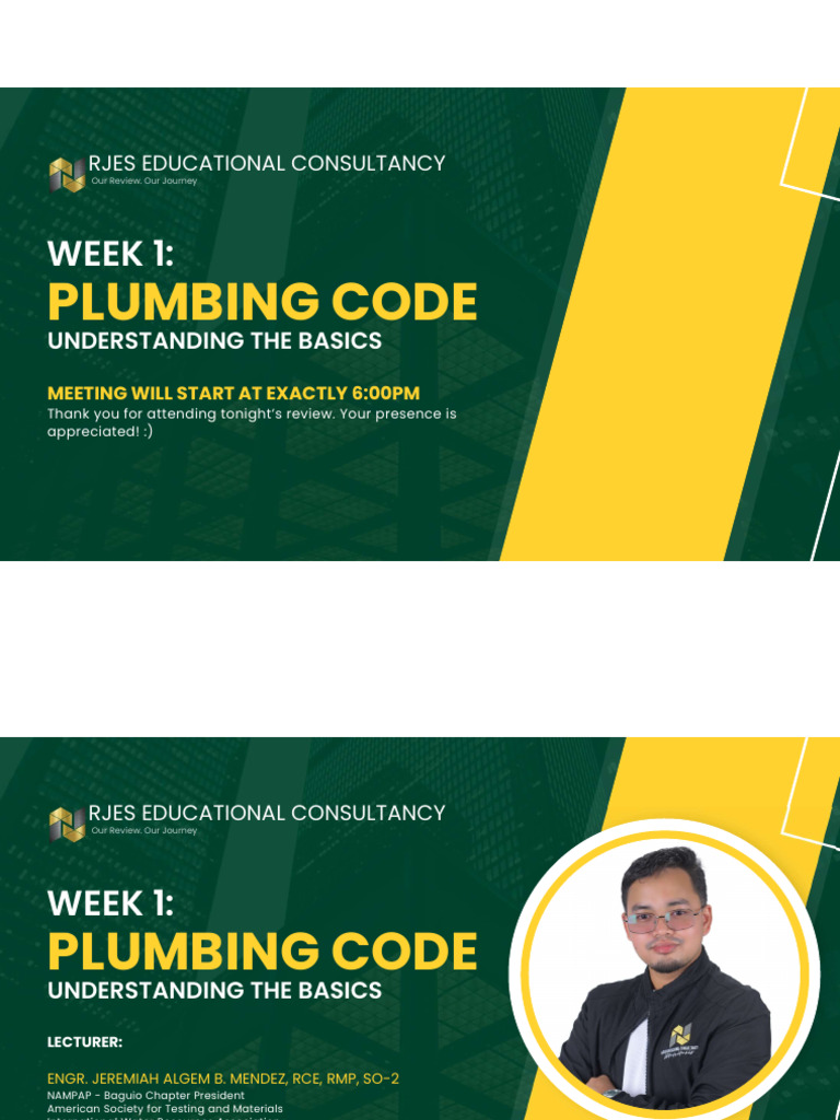 Plumbing Code Overview and Review | PDF | Plumbing | Valve