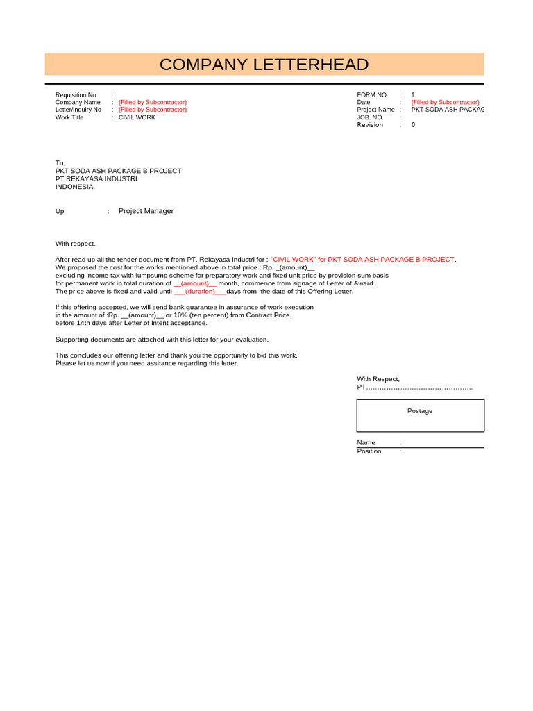 Attachment-1 Form Required From Bidder For | PDF | Screw | Concrete
