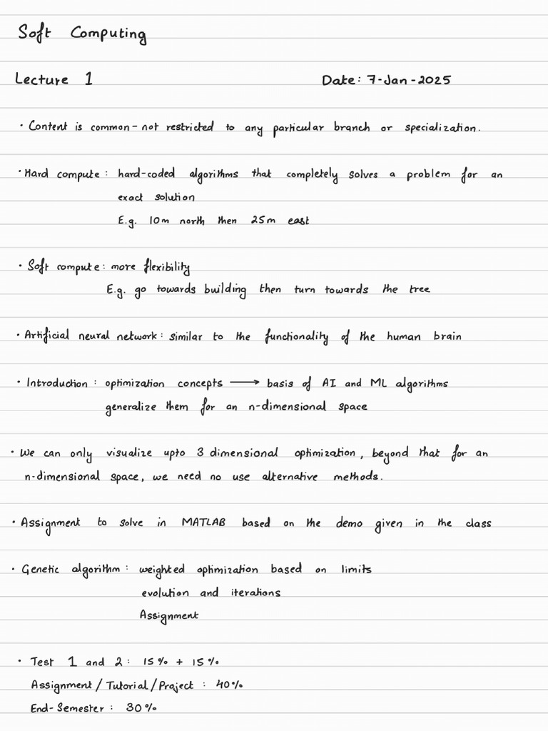 Soft Computing Notebook 12-Feb-2025 | PDF