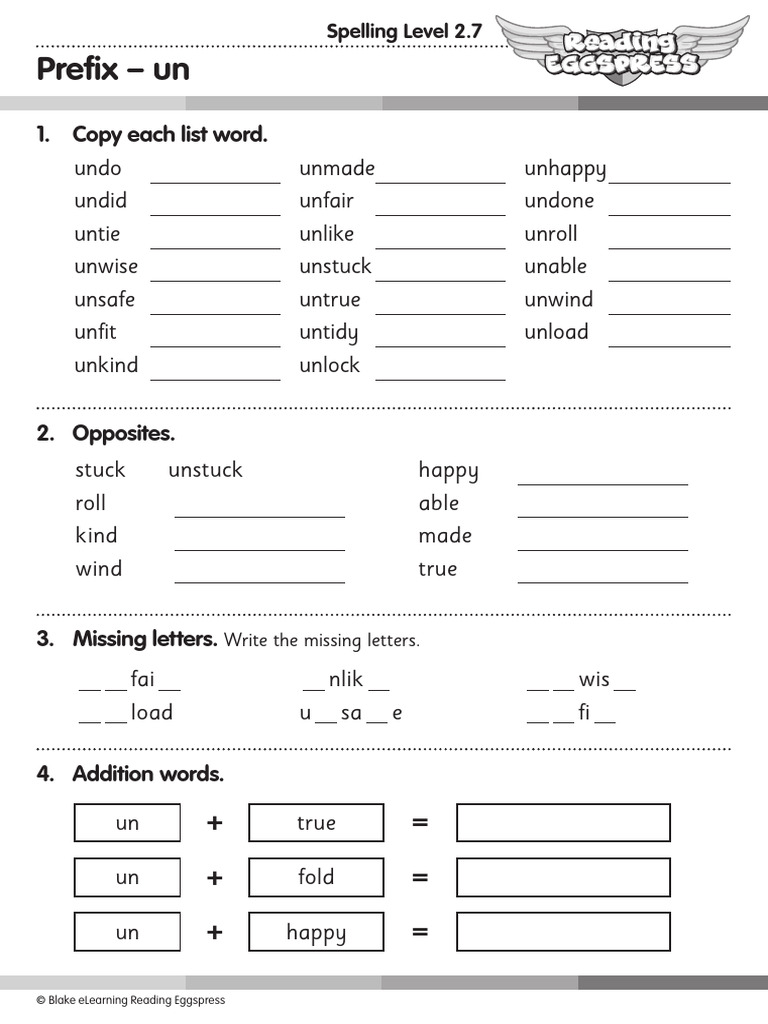 Spelling Activities for Level 2.7 | PDF