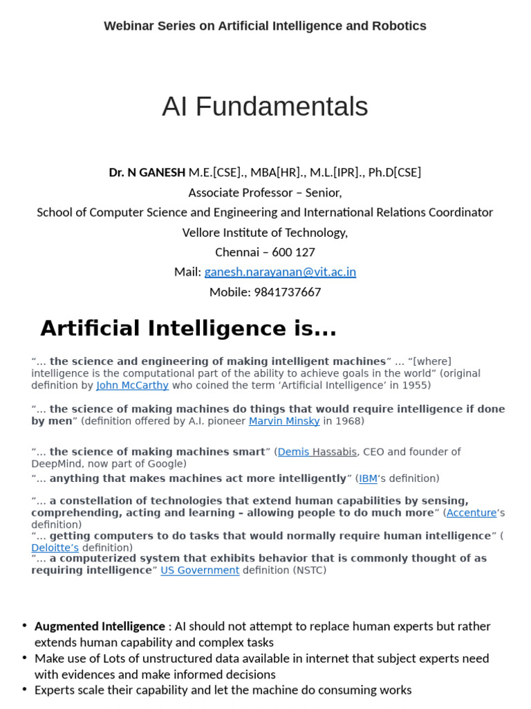 AI Fundamentals | PDF | Artificial Intelligence | Intelligence (AI ...