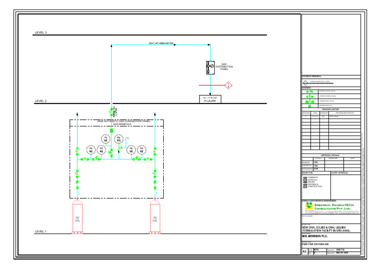 P&id For Oxygen Air | PDF | Equipment | Manufactured Goods