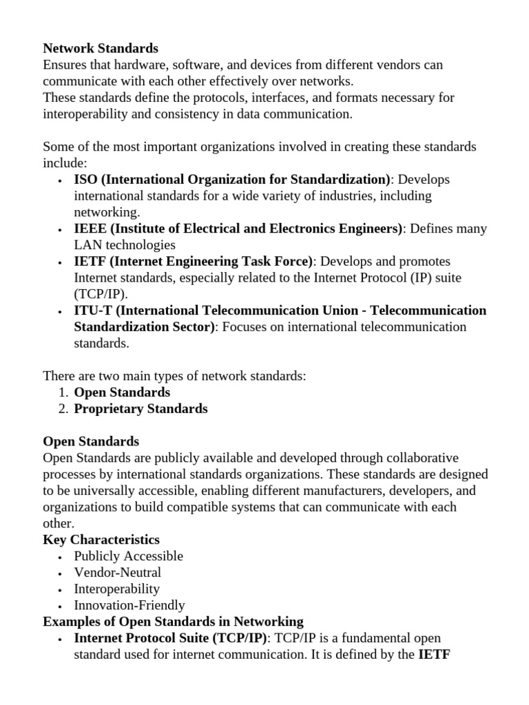 Understanding Network Standards and OSI Model | PDF | Osi Model ...