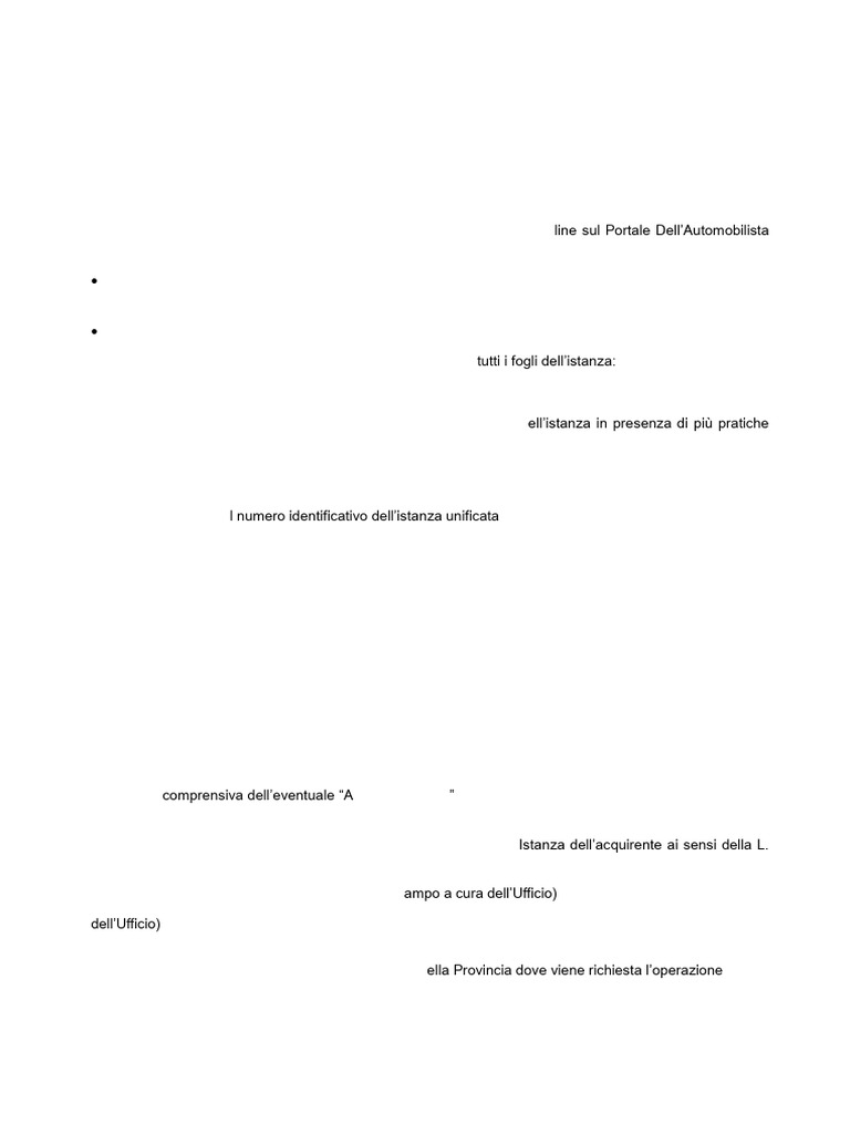 Istruzioni Compilazione Istanza Unificata Ita | PDF