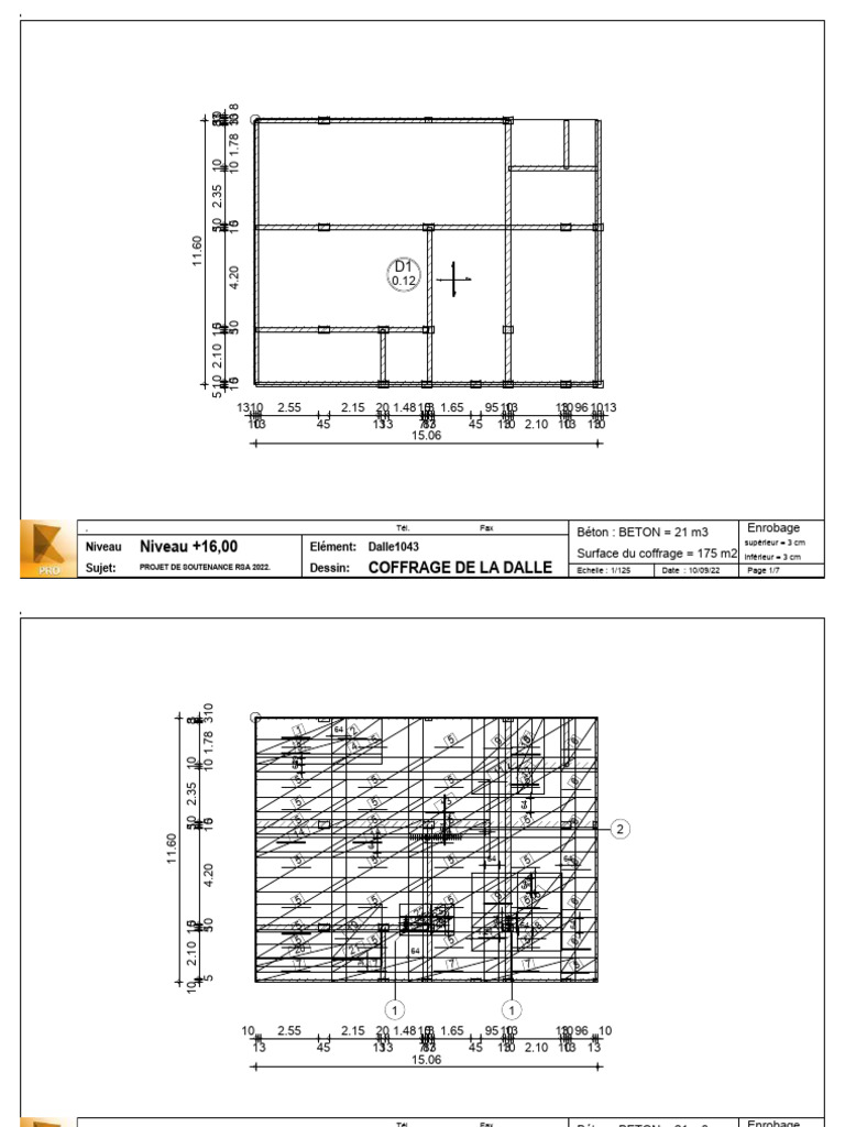Projet Soutenance RSA 2022 - Dalle 1043 | PDF | Bâtiment (construction ...