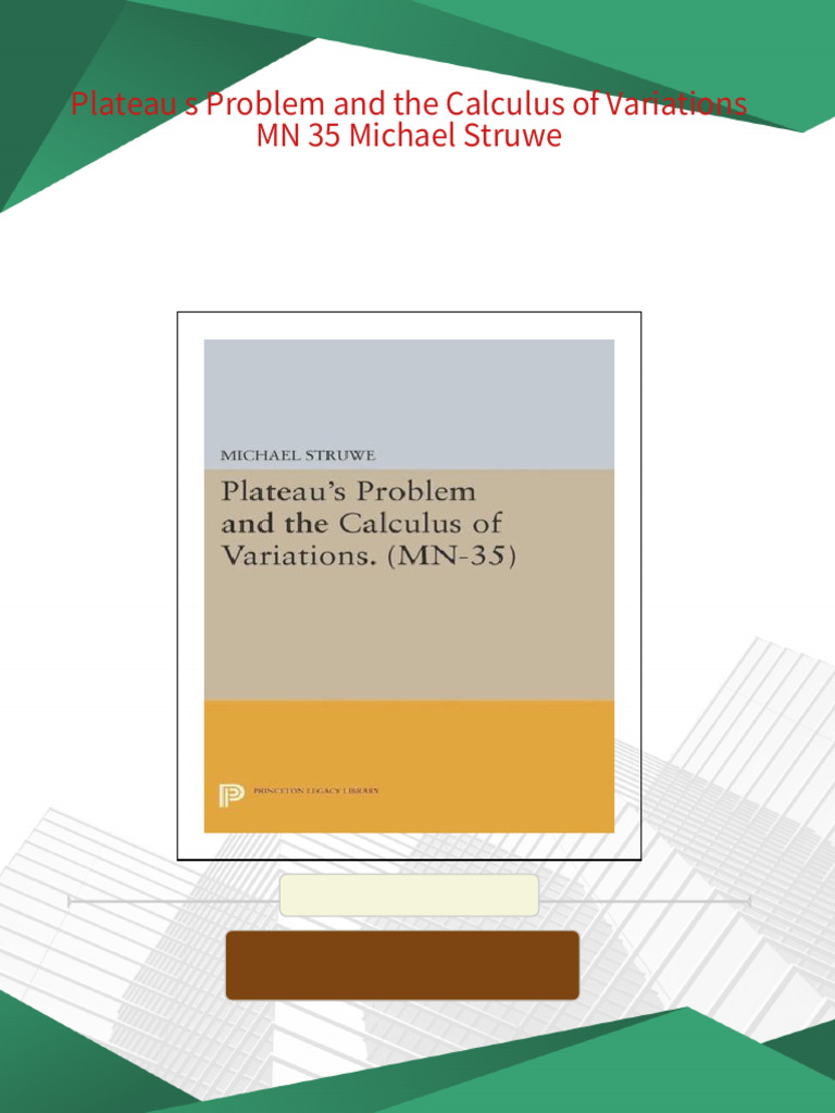 Plateau’S Problem Math – Plateau Problem Berechnen – WEOS