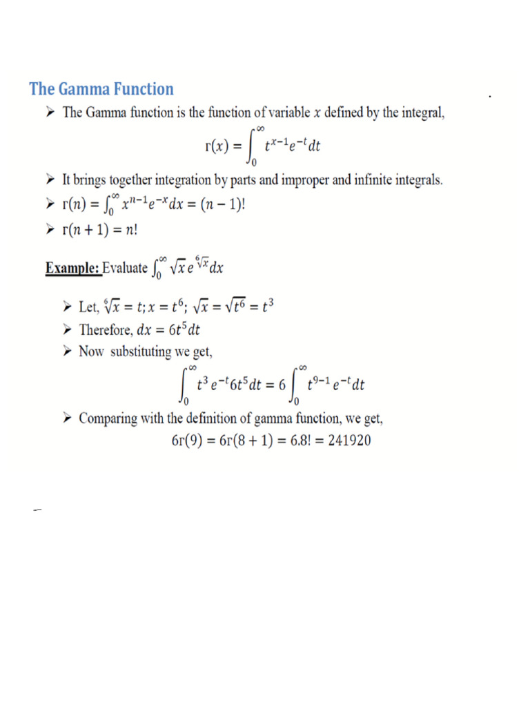 Understanding the Beta Function | PDF | Mathematical Concepts ...