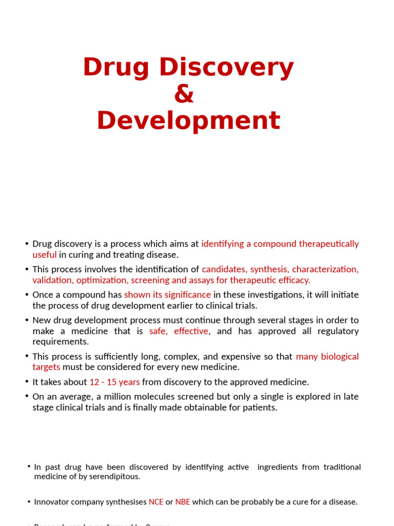 Drug Discovery and Development Process | PDF | Phases Of Clinical ...