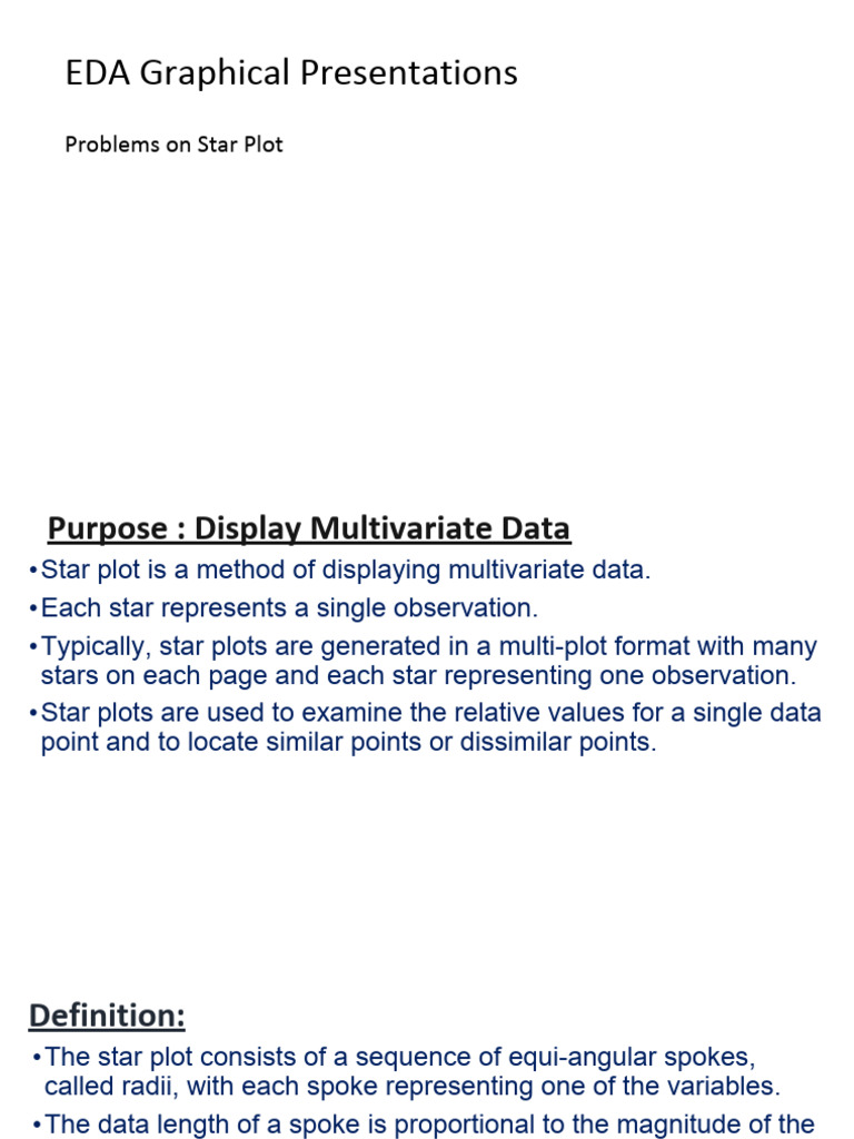 Star and Stem Plot Techniques | PDF | Statistical Analysis | Teaching ...