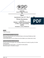 A2 3 - Part 2 - Module 1 - Making & Responding To Music With Understanding - May-June 2006