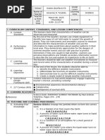 Grade 4 Weather Chart Lesson Plan | PDF | Weather | Atmospheric Pressure