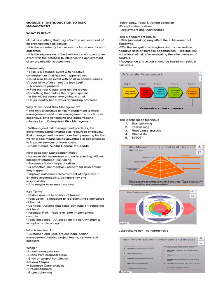 Introduction to Risk Management | PDF | Risk | Risk Management