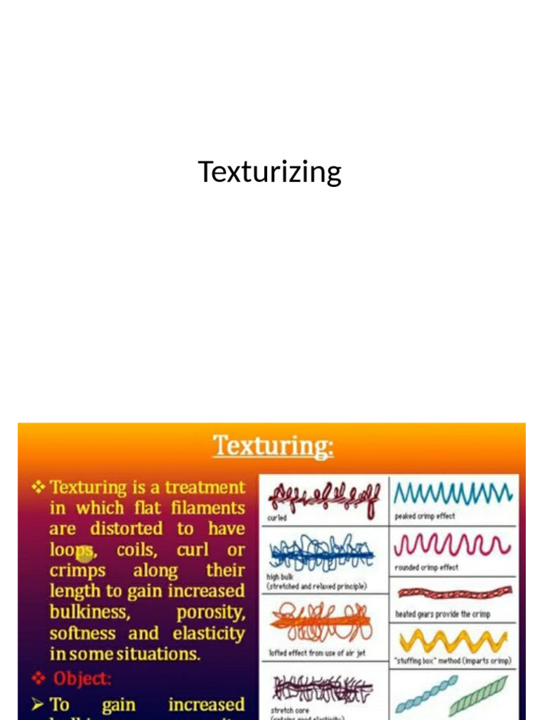 1 Texturizing | PDF