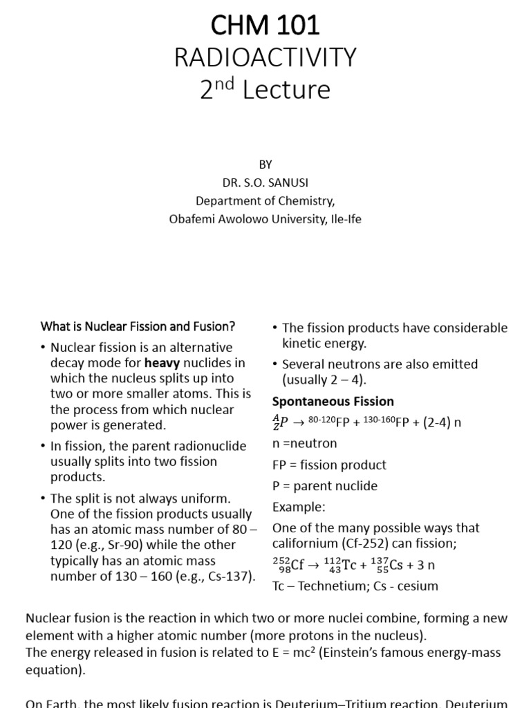 Nuclear Fission and Fusion Explained | PDF | Nuclear Fusion | Nuclear ...