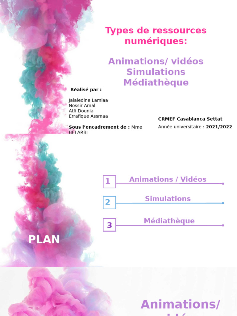 Ressources numériques éducatives | PDF | Animation | Informatique