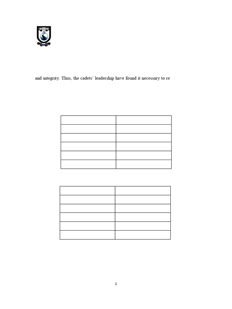 NMU Uniform Guidelines For Cadets ..1 | PDF | Clothing | Fashion
