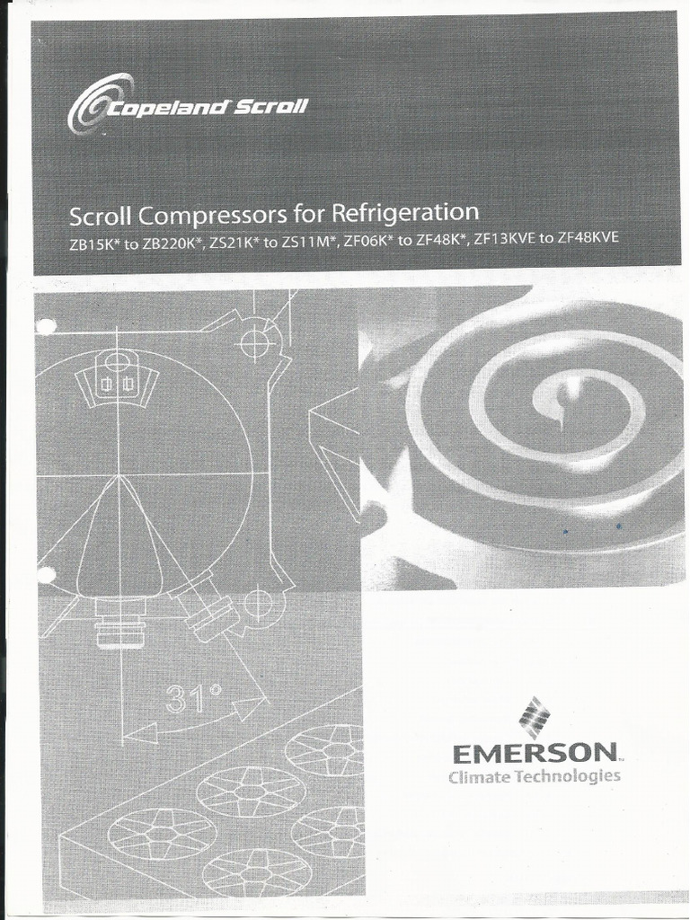 Scroll Compressors For Refrigeration | PDF