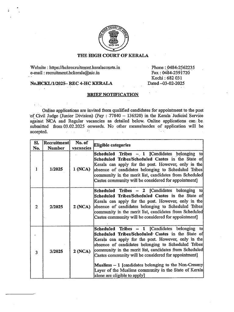 Notification 10 02 2025 2 | PDF