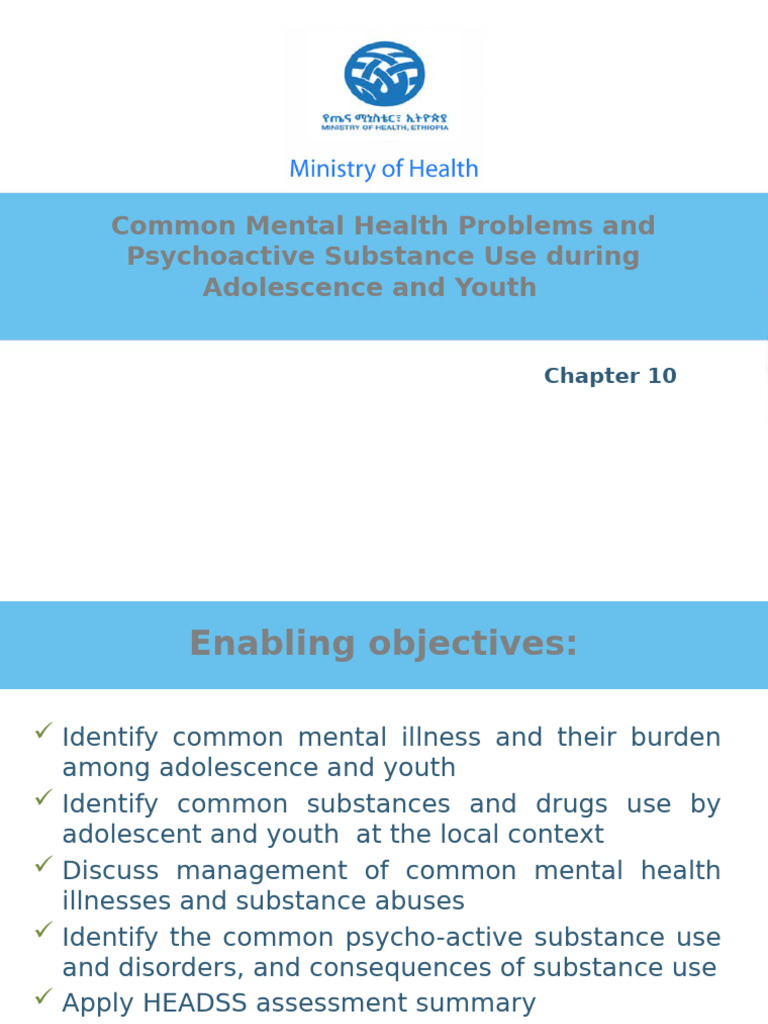 Adolescent Mental Health & Substance Use | PDF | Mental Disorder ...
