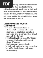 Jhum Cultivation | PDF | Agriculture | Soil
