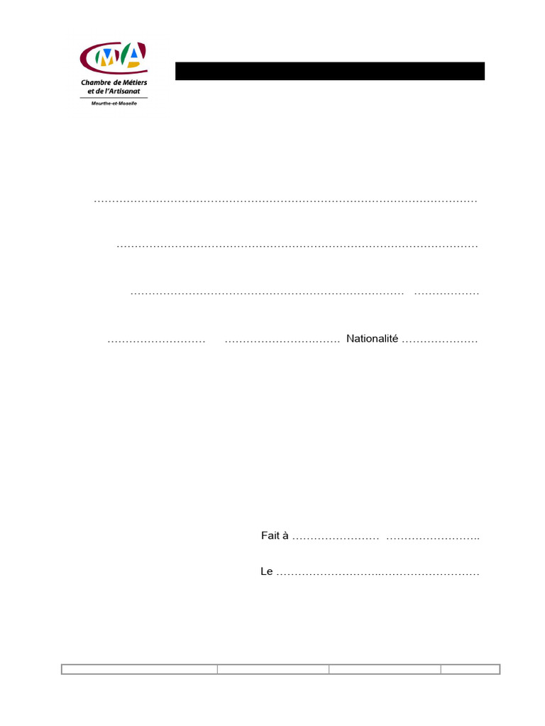 Attestation de Filiation Parentale | PDF
