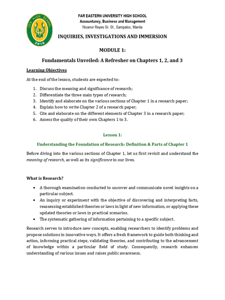 Research Fundamentals for Students | PDF | Hypothesis | Quantitative ...
