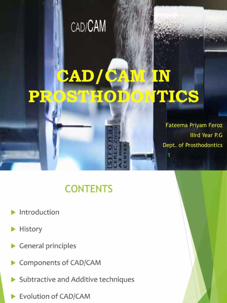 CAD-CAM in Prosthodontics | PDF