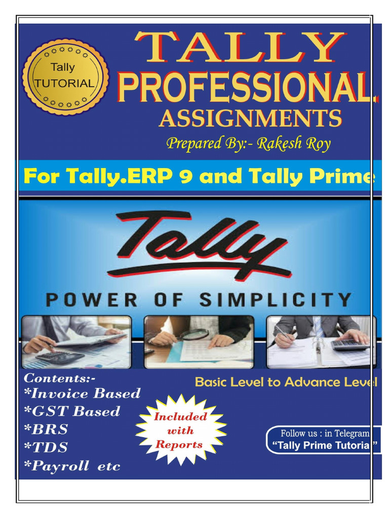 Tally Professional Assignment With Notes | PDF | Debits And Credits ...